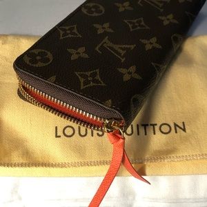 New Louis Vuitton Clémence wallet Monogram cherry
